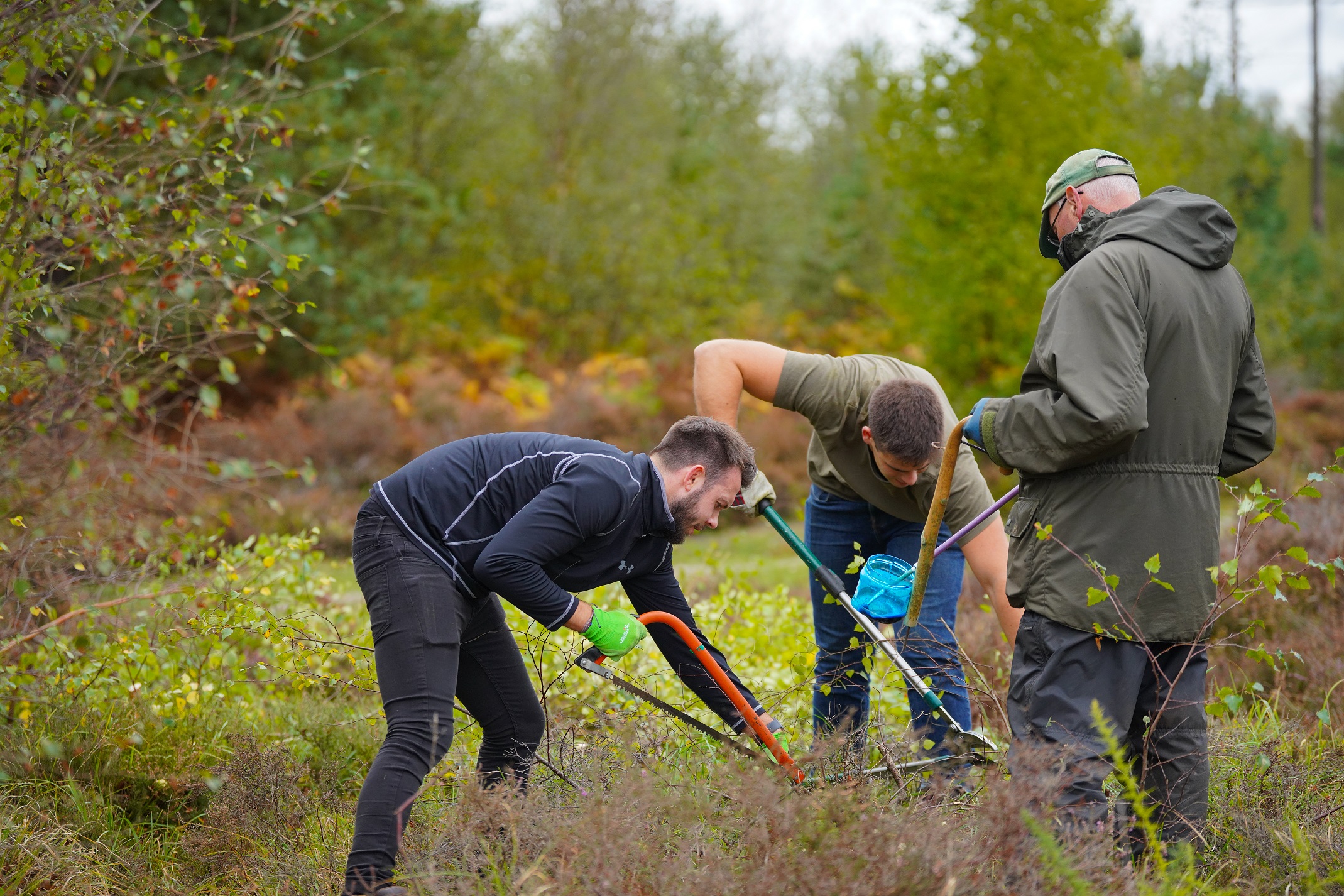 Land promoter volunteering in the community